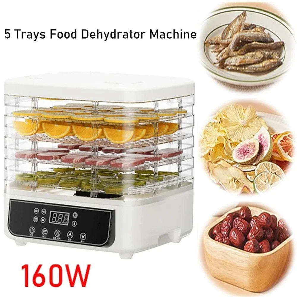 5-Layer Fruit And Vegetable Dryer Machine With Adjustable Temperature