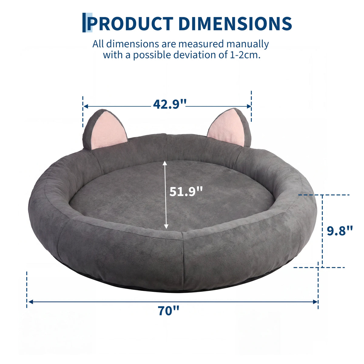 Orthopedic Memory Foam Dog Bed for Extra Large Dogs
