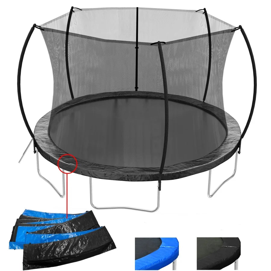 Trampoline With Enclosure Net And Ladder For Kids And Adults