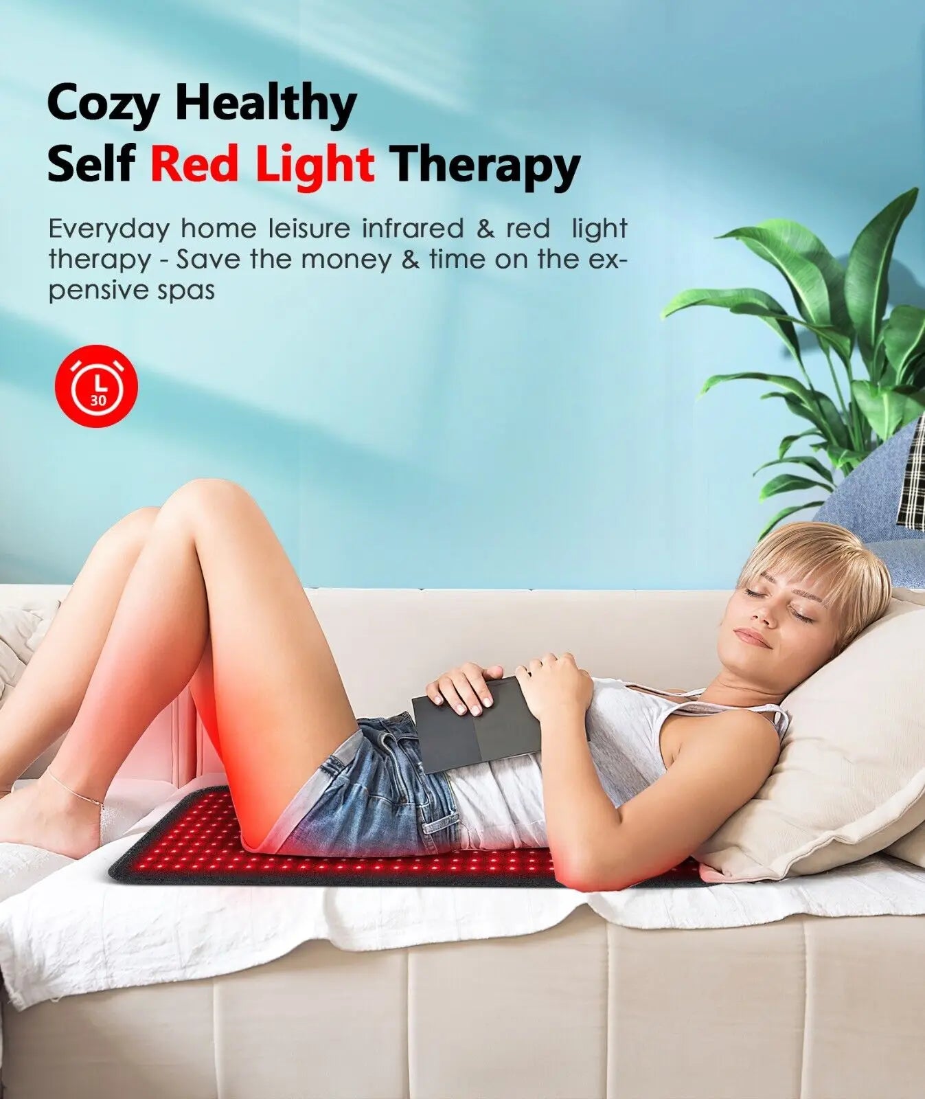 LED Infrared Light Therapy Pad For Whole Body Pain Relief