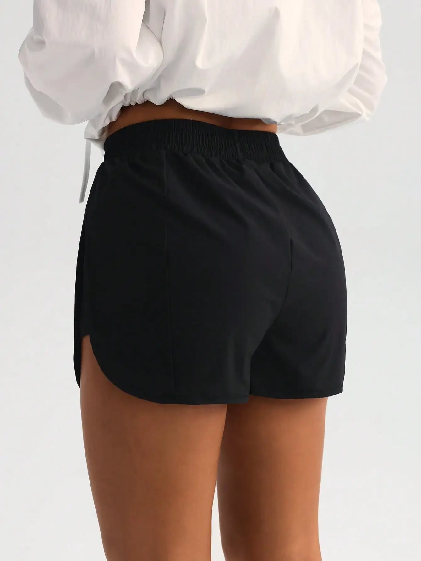 Women High-Waisted Stretch Shorts for Yoga and 4-Way Activewear