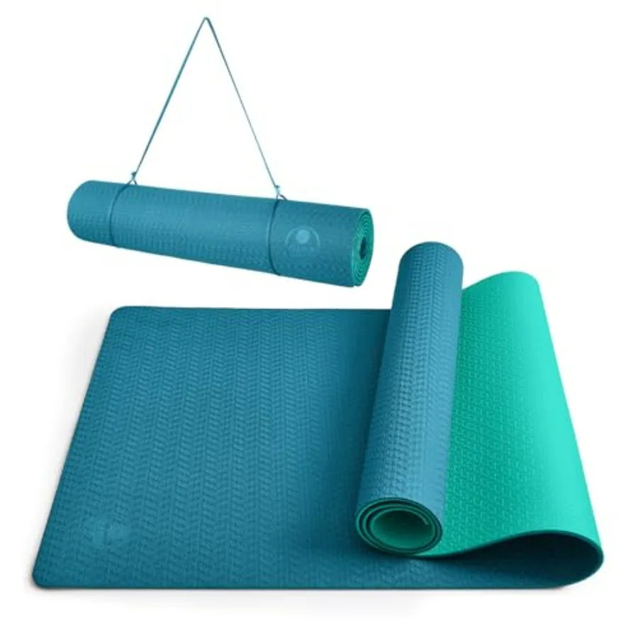 Yoga Mat Thick Non Slip Anti Tear Pilates Mat EcoFriendly