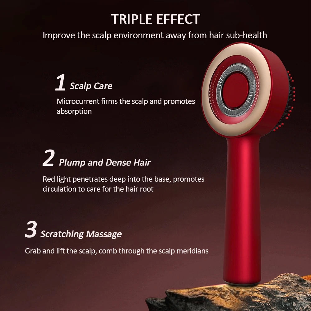 Foreverlily Electric Vibration Scalp Massage Comb For Hair Growth