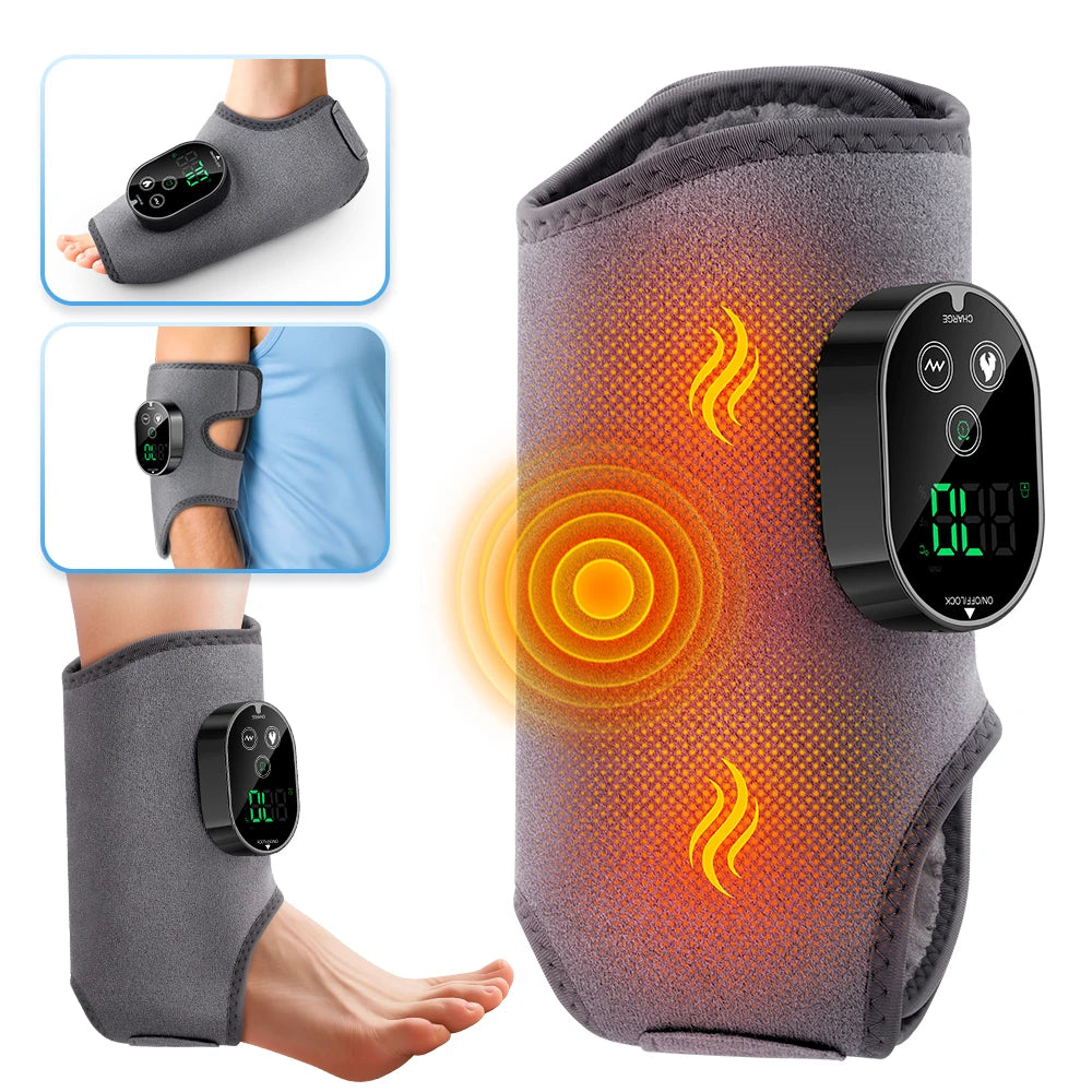 PASTSKY Electric Heating Foot And Ankle Massager With Vibration USB Rechargeable