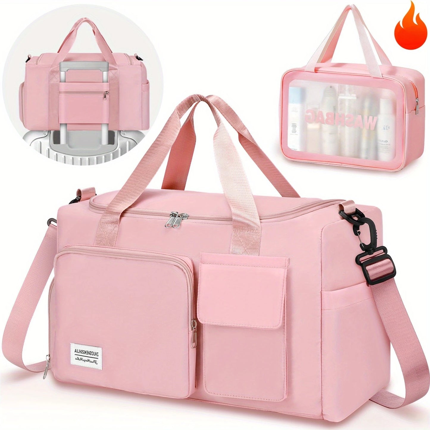 Fitness Sports Travel Bag Waterproof Duffel With Wet Dry Separation