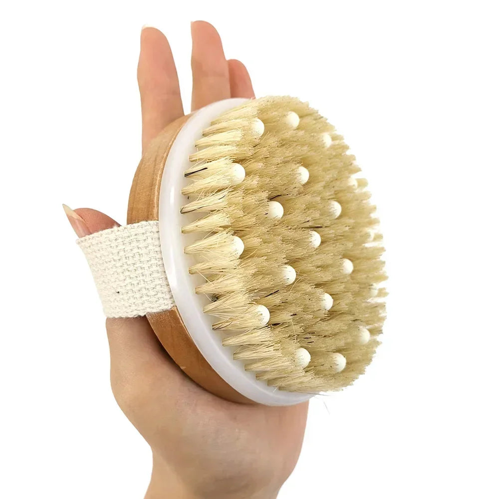 Dawndesslo 2 In 1 Dry Skin Body Brush Exfoliating Massage