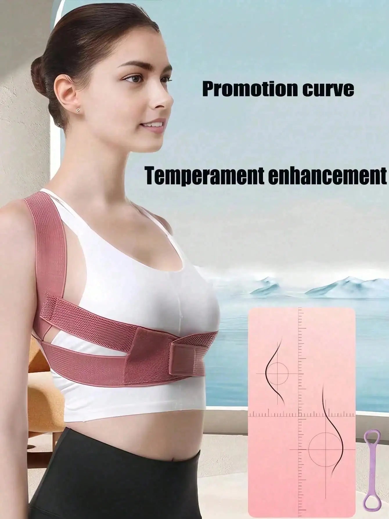 Posture Corrector Shoulder Brace With Adjustable Back Support For Pain