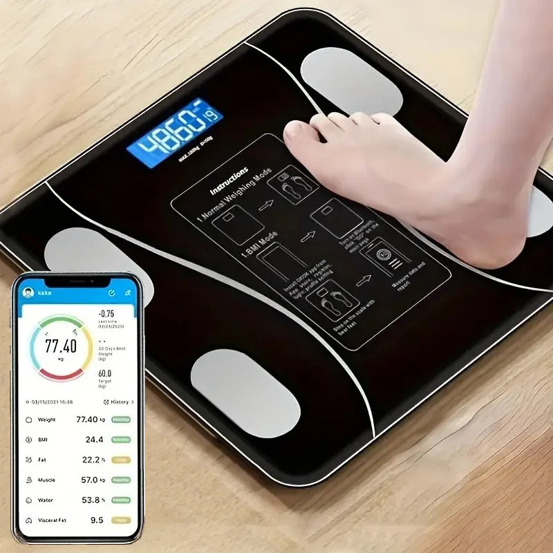 Smart Body Fat Digital Wireless Bathroom Scale Body Composition Analyzer