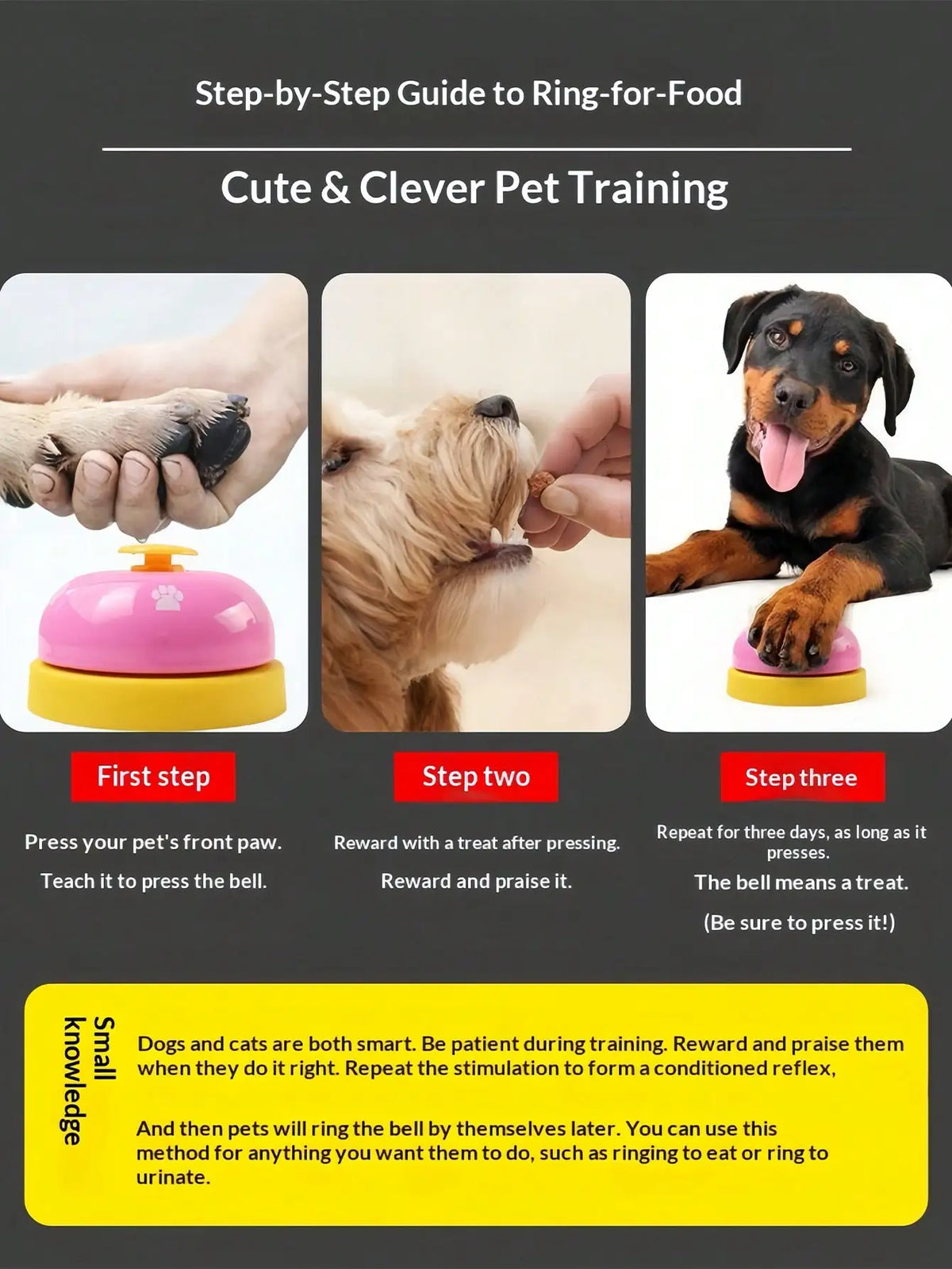 Hanging Dog Potty Training Bells