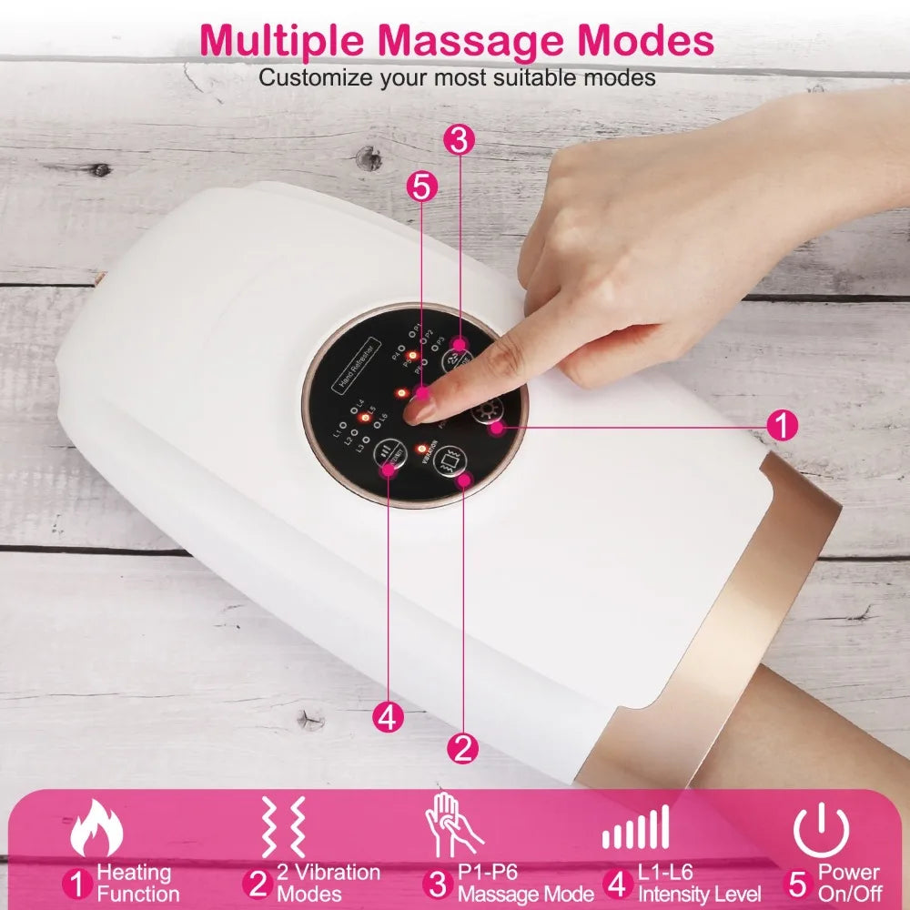 Cordless Hand Massager With Air Compression And Heat