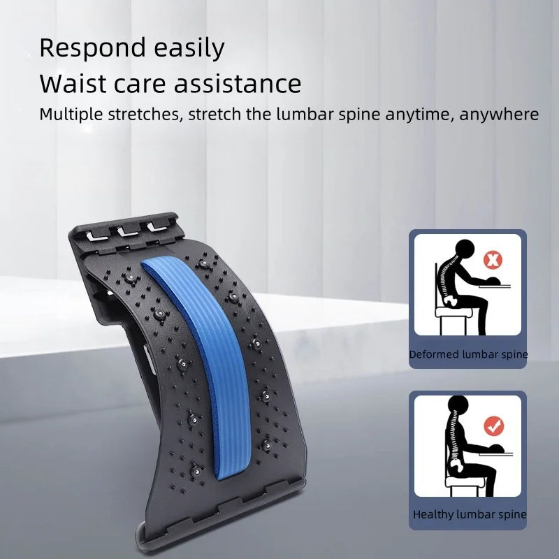 Brangdy Back Stretcher Pain Relief Multi Level Adjustable Massager