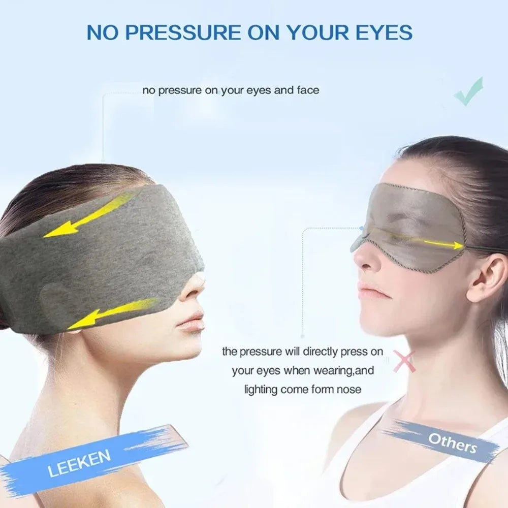 Breathable Cotton Sleep Mask with Adjustable Strap
