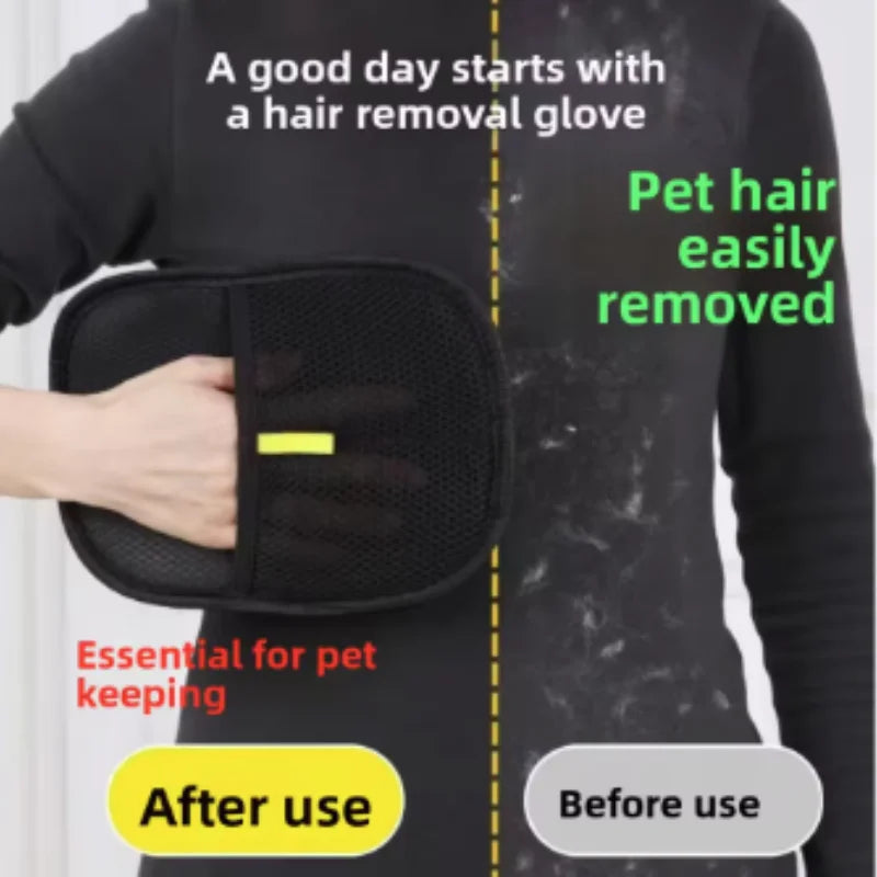 Reusable Pet Hair Removal Gloves for Sofa and Carpet