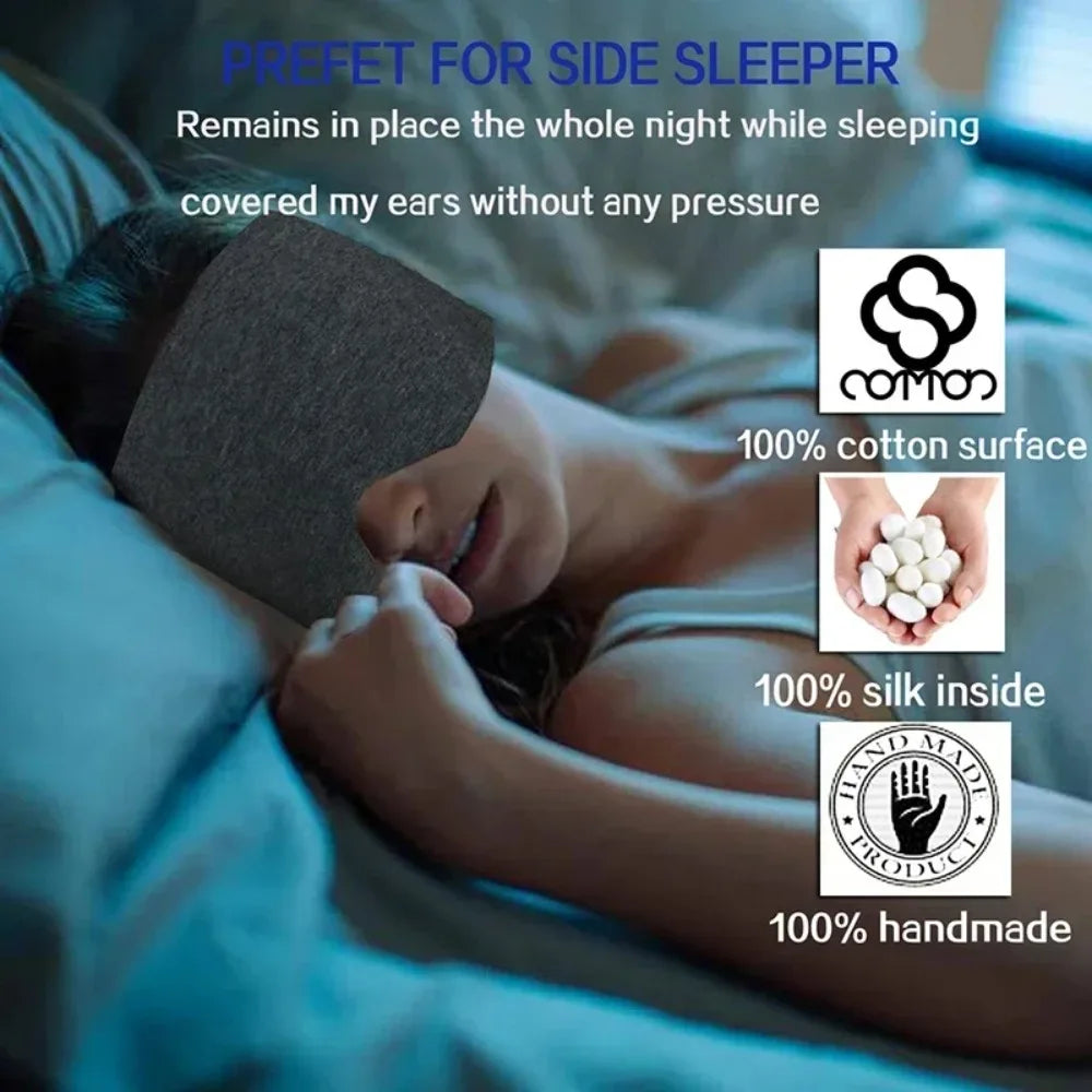 Breathable Cotton Sleep Mask with Adjustable Strap