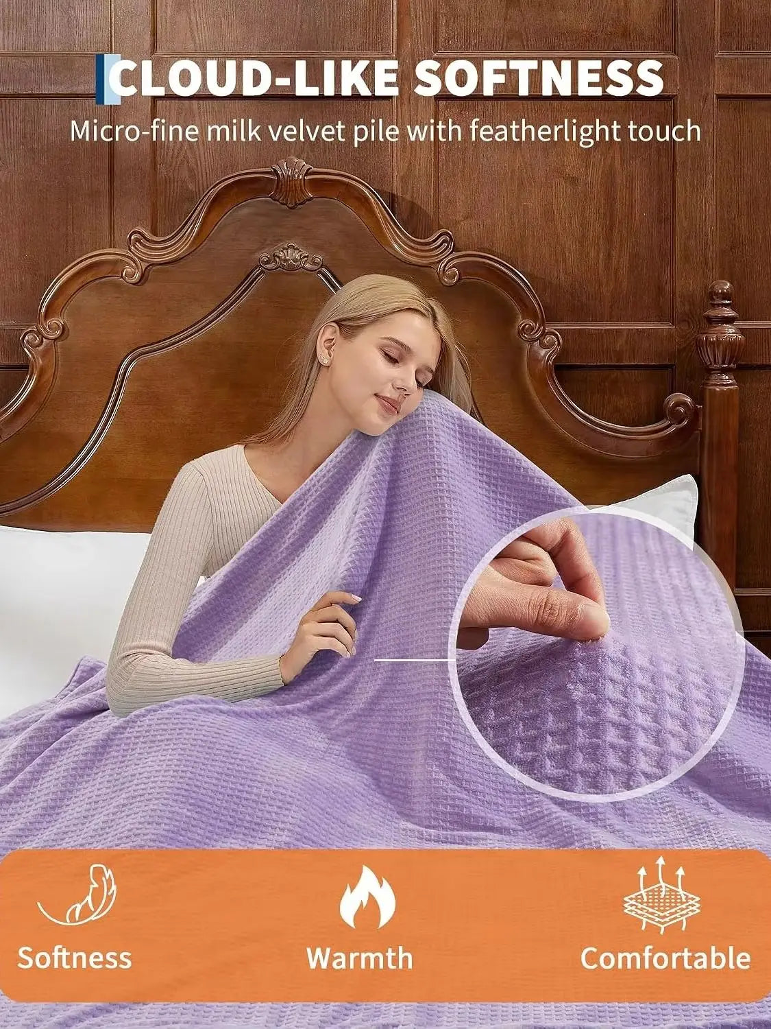 Heated Flannel Sherpa Electric Blanket, 90 x 100 in