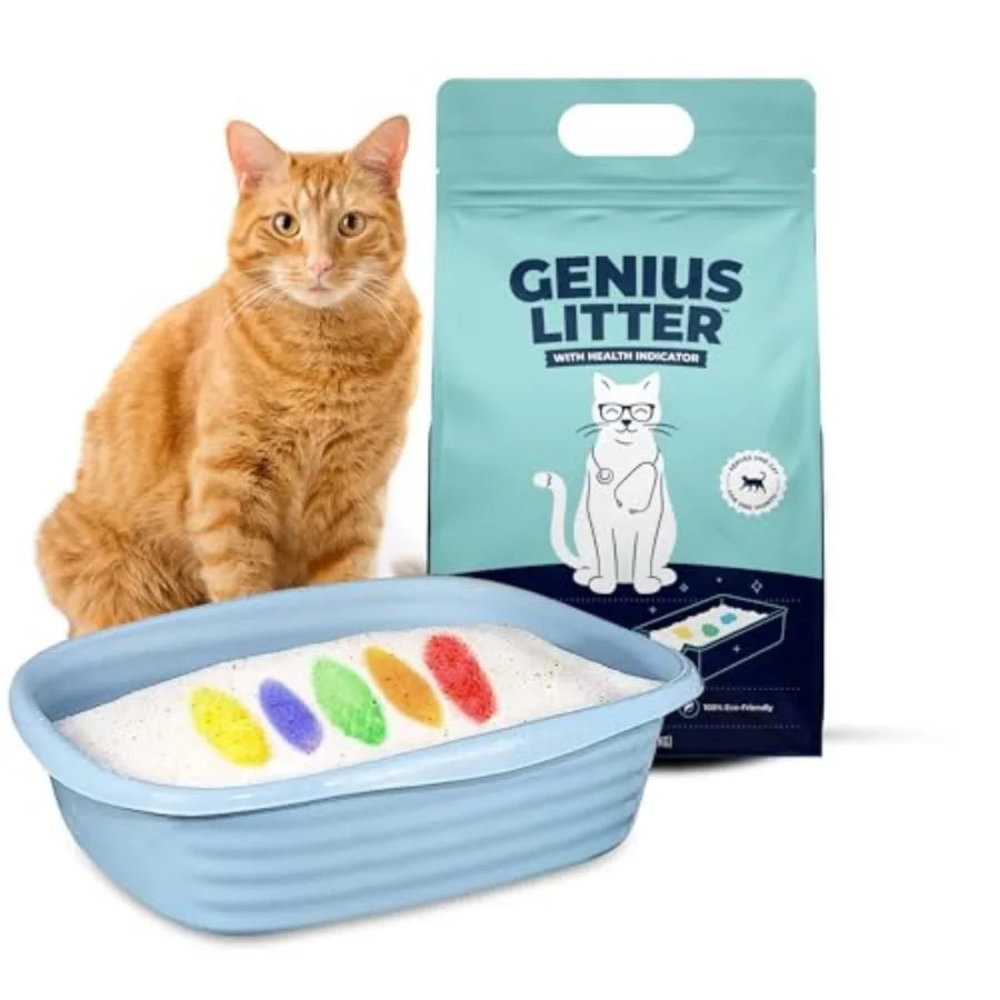 Health Monitoring Cat Litter, Featured on Shark Tank, Lightweight Crystal Silica Gel, Non Clumping, Dust Free, Low Tracking, Od