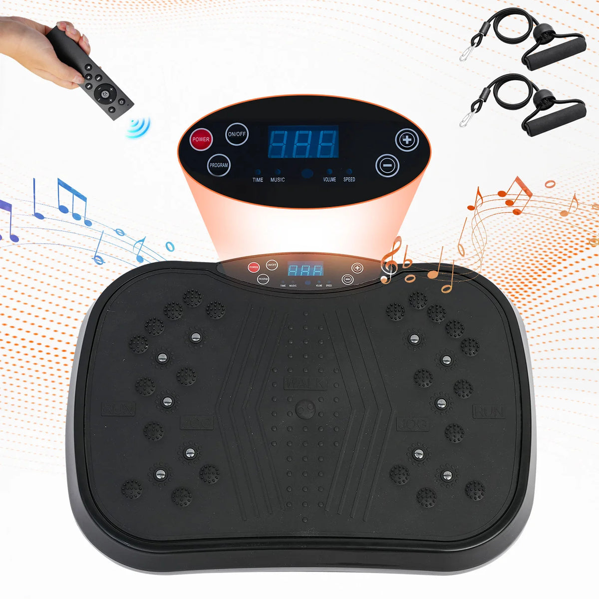 200W Vibration Plate with Remote and Bands