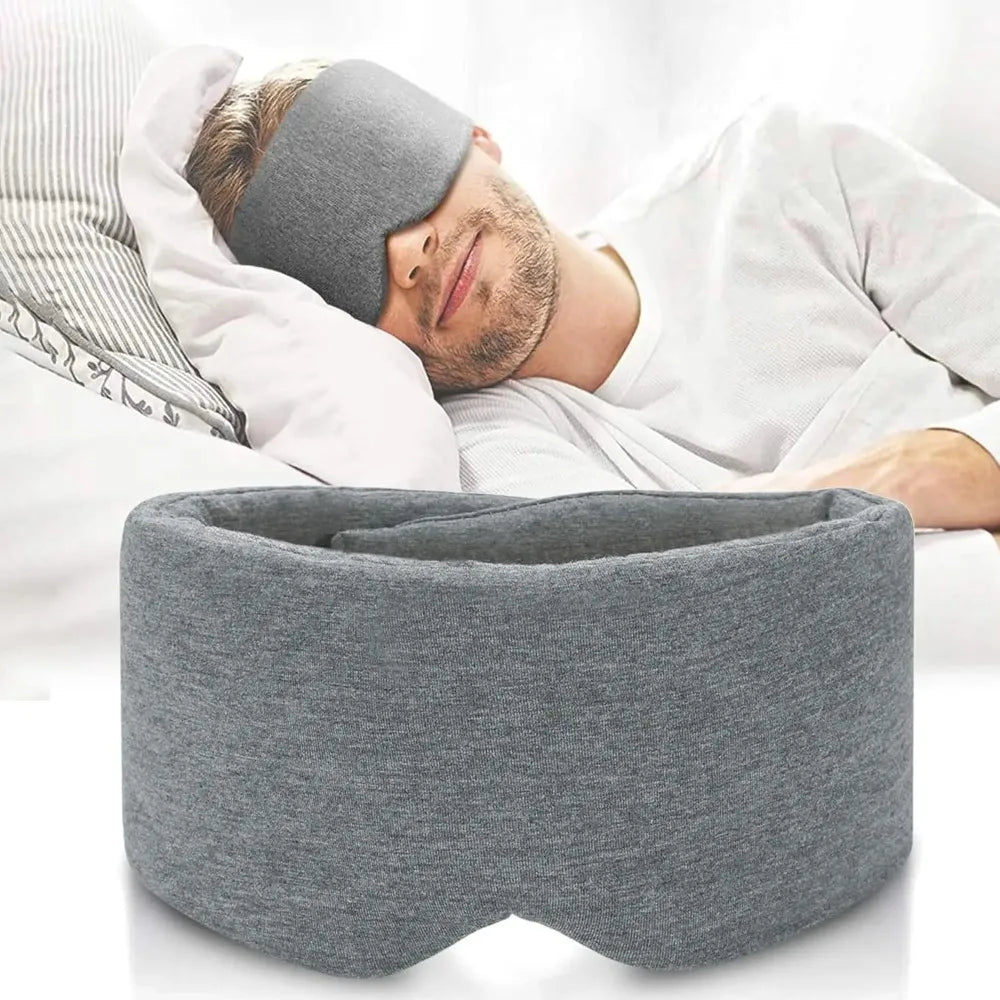 Breathable Cotton Sleep Mask with Adjustable Strap