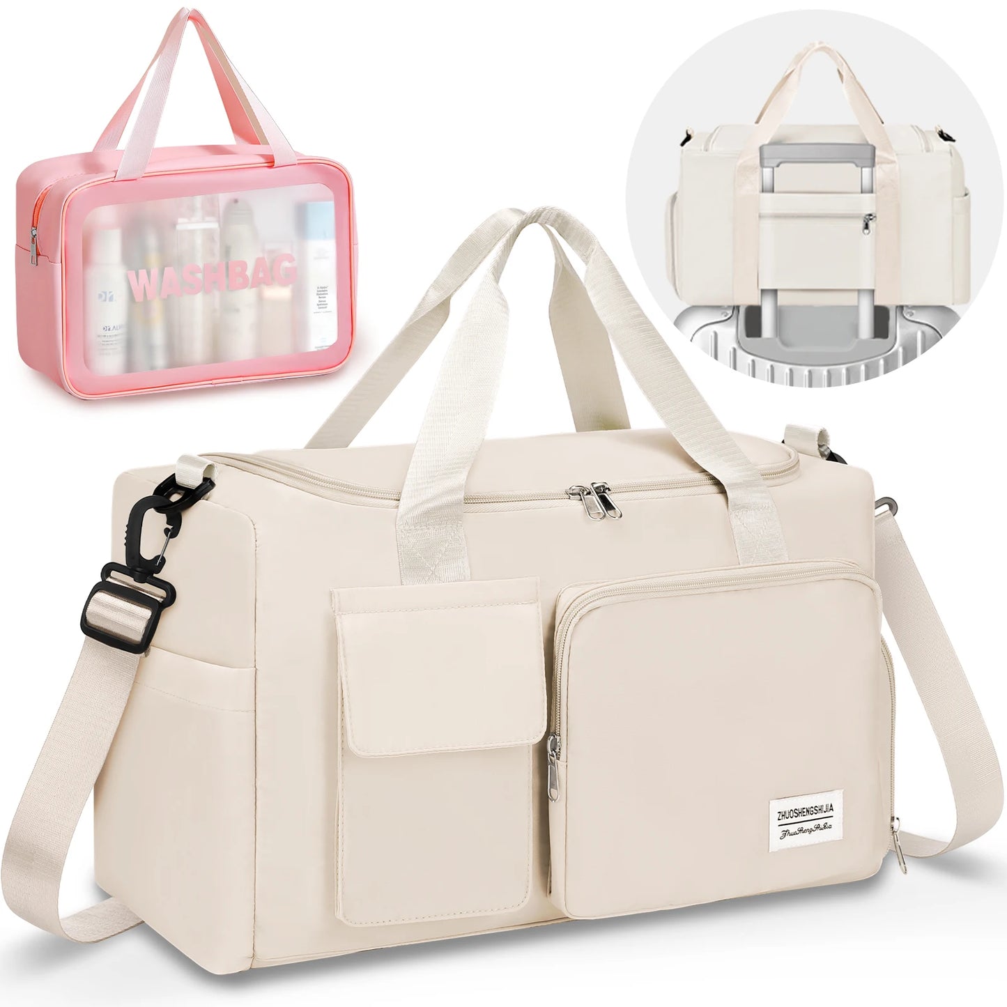 Fitness Sports Waterproof Duffel Bag With Dry And Wet Separation