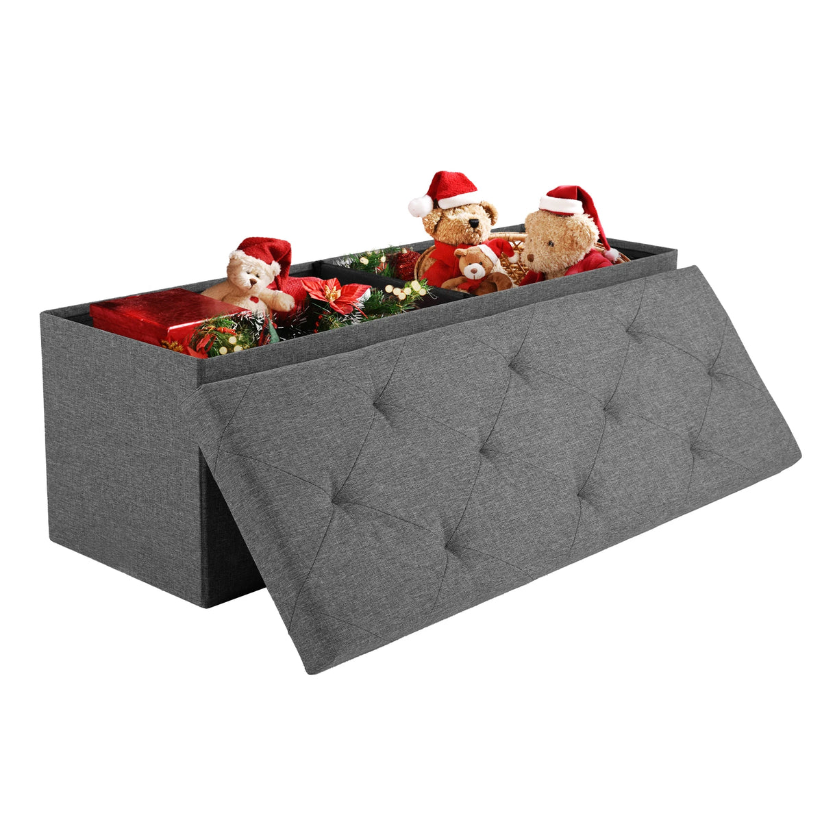 Linen Storage Ottoman Bench with Lift Top