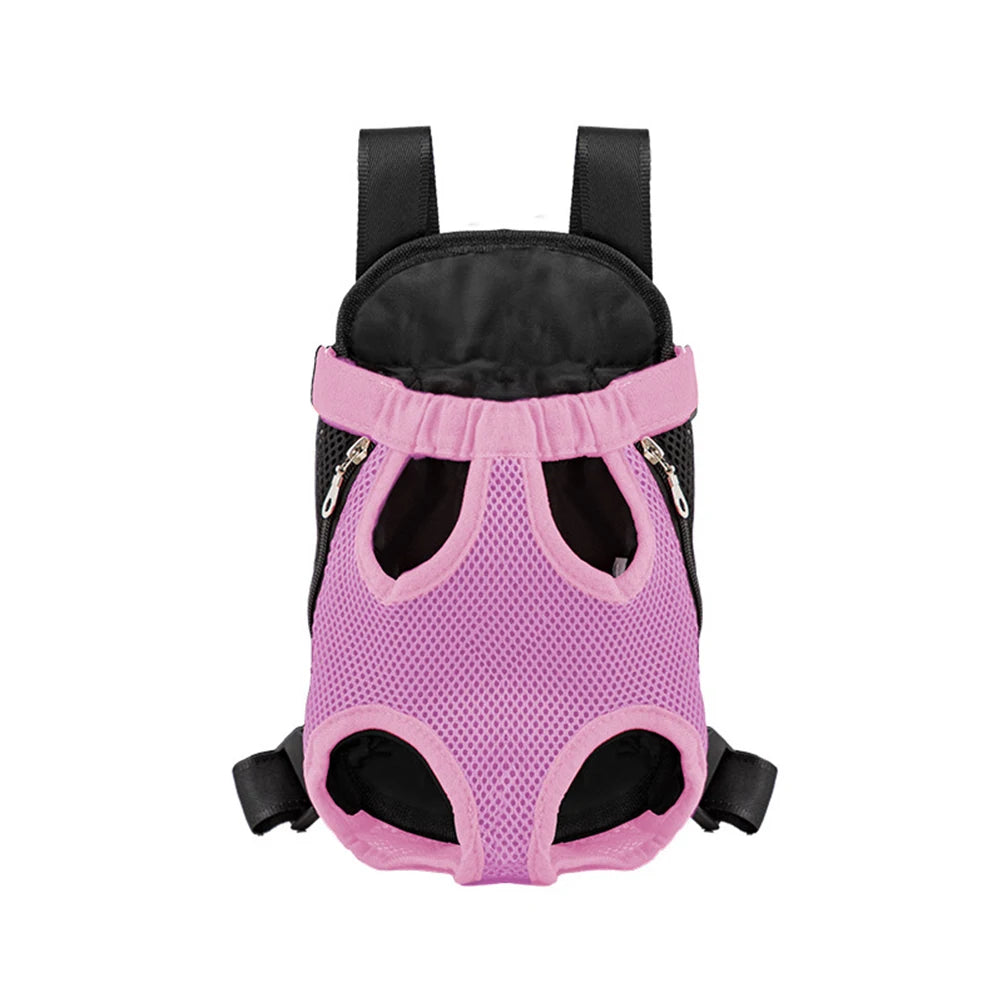 Adjustable Cat Carrier Backpack For Pets Outdoor Travel Double Shoulder Bag