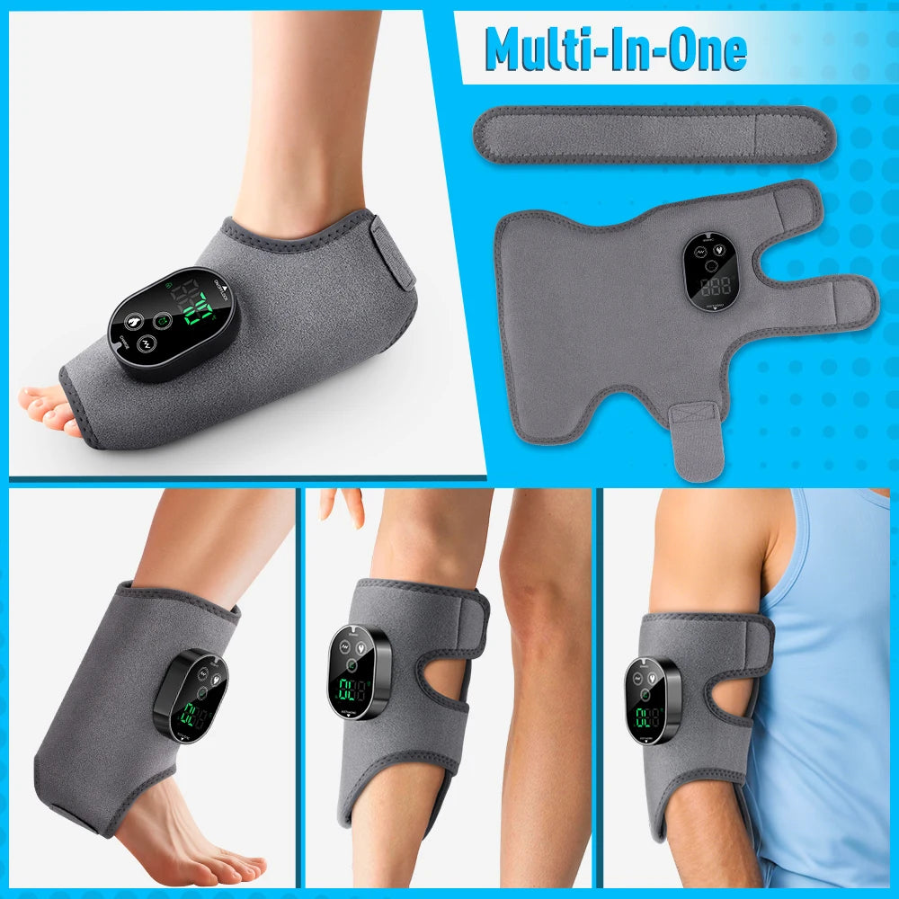 PASTSKY Electric Heating Foot And Ankle Massager With Vibration USB Rechargeable