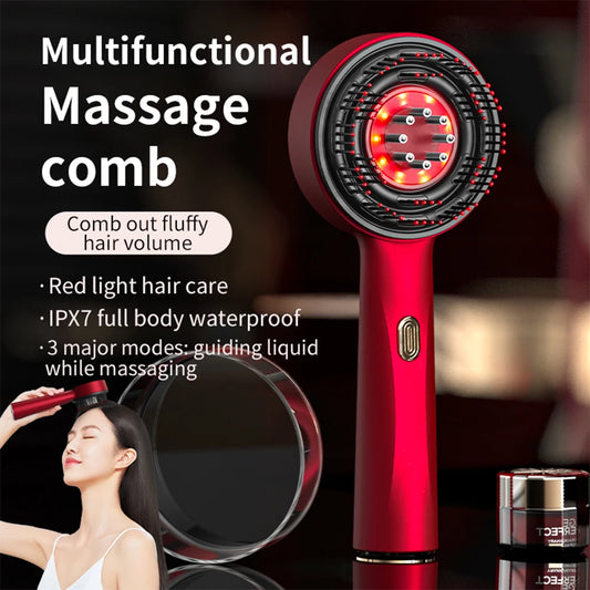 Foreverlily Electric Vibration Scalp Massage Comb For Hair Growth