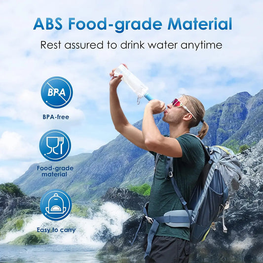 Portable Water Filter Straw for Camping