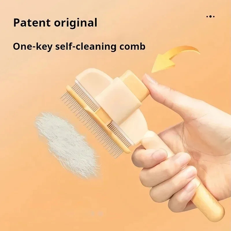 Pet Hair Remover Bath Brush for Dogs and Cats