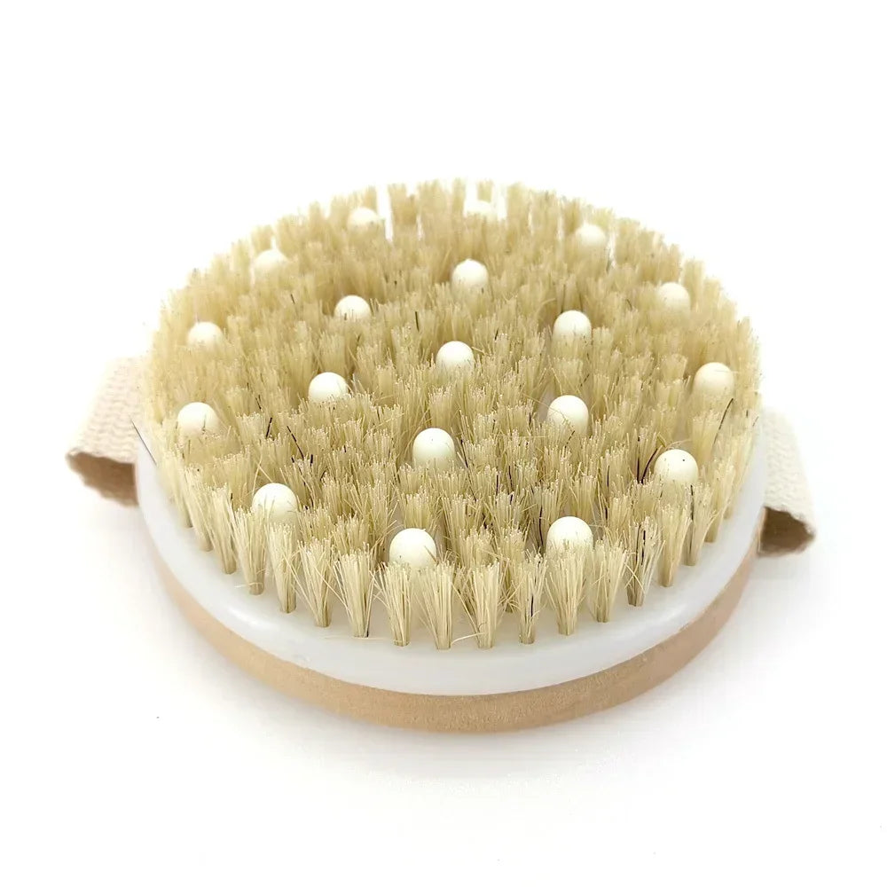 Dawndesslo 2 In 1 Dry Skin Body Brush Exfoliating Massage