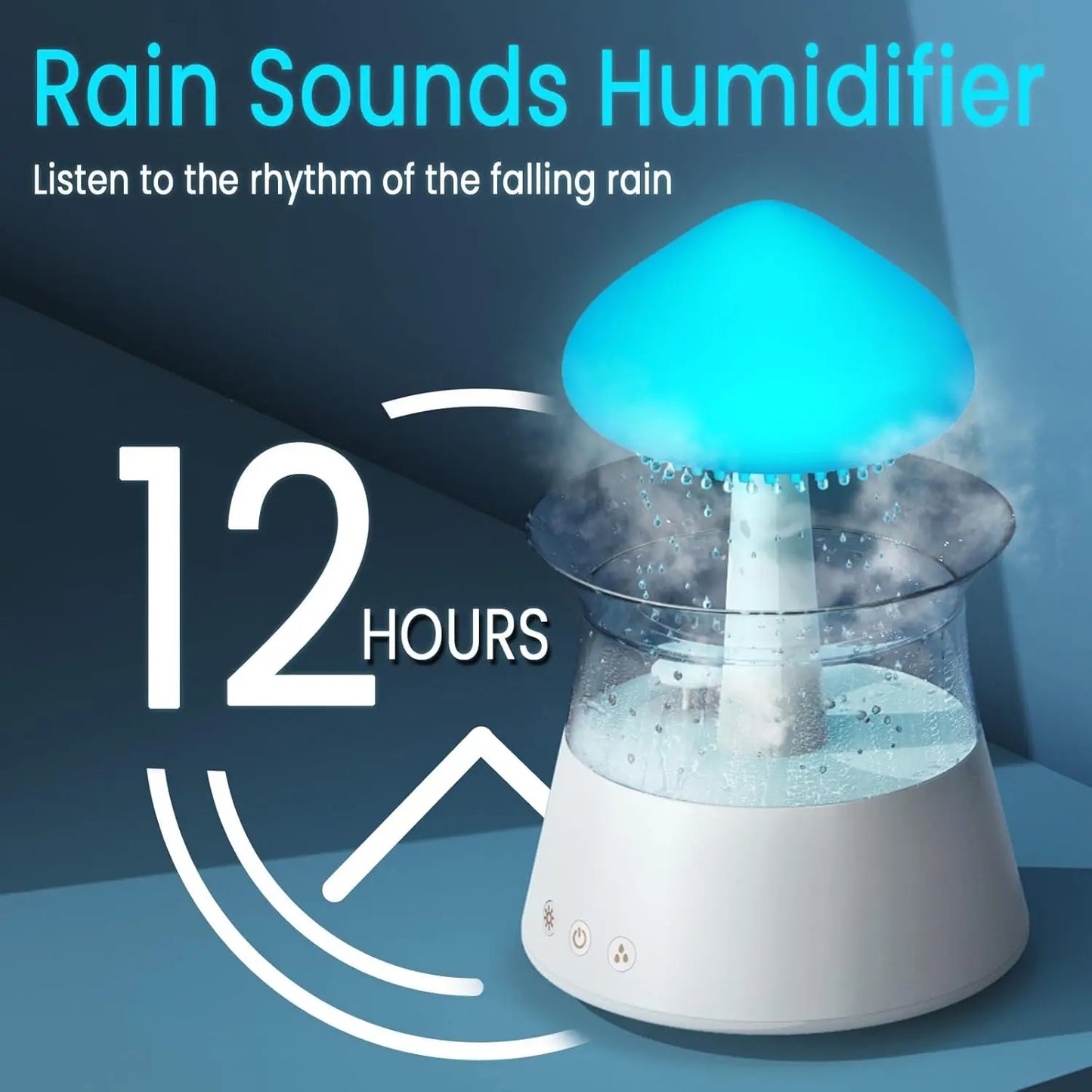 Cloud Humidifier With Rain Sounds And Remote Control For Bedroom