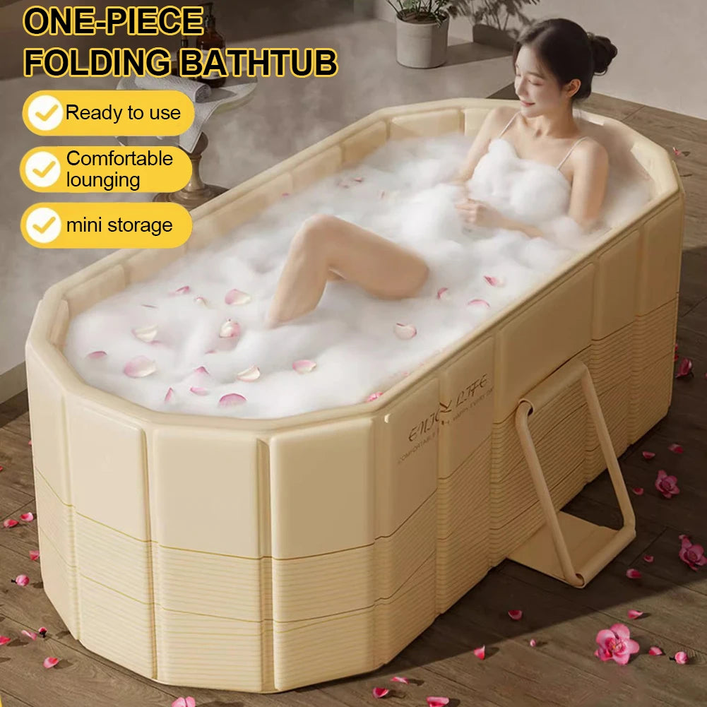 Foldable Portable Bath Tub for Adults and Kids Soaking Spa