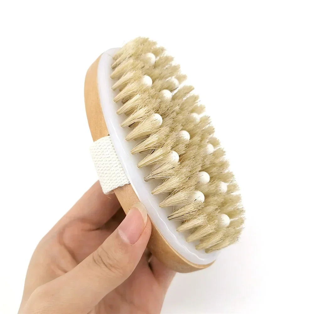 Dawndesslo 2 In 1 Dry Skin Body Brush Exfoliating Massage