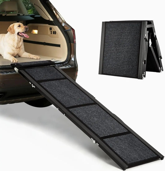 TWISTER.CK Dog Ramp Quad Fold Non Slip Lightweight Portable Ramp