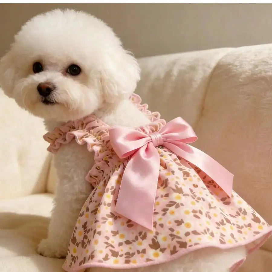 Ditsy Floral Sleeveless Dress for Small Dogs and Cats