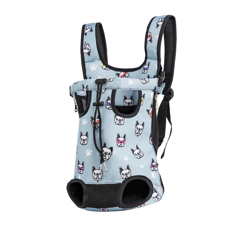 Adjustable Cat Carrier Backpack For Pets Outdoor Travel Double Shoulder Bag