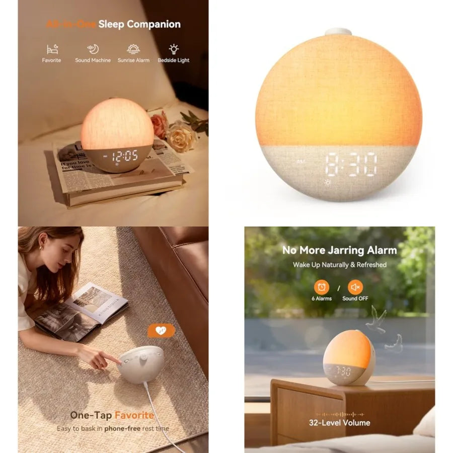 Sunrise Alarm Clock with Sleep Sounds