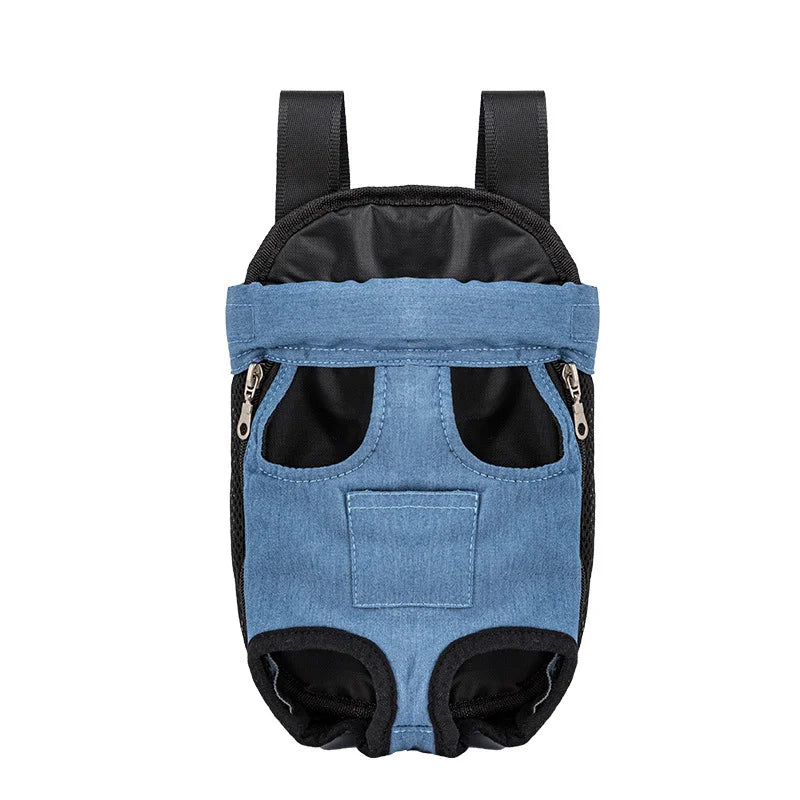 Adjustable Cat Carrier Backpack For Pets Outdoor Travel Double Shoulder Bag