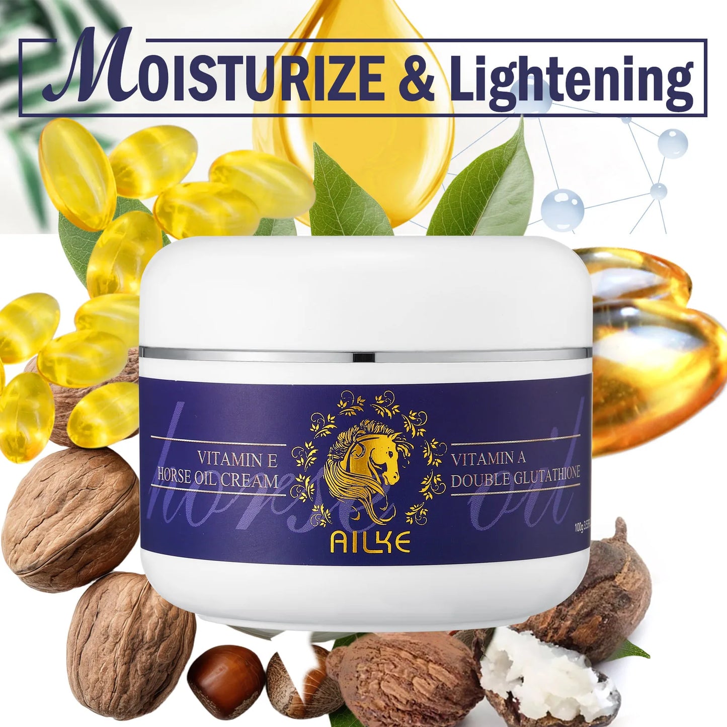AILKE Glutathione Whitening Skin Care Set For Women, Moisturizing, Deeply Clean Skin, Reduce Dark Spots, Hyperpigmentation