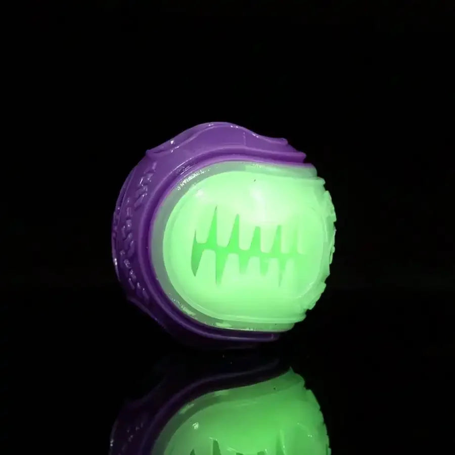 Dog Teeth Cleaning Chew Toy Glow In The Dark Treat Ball