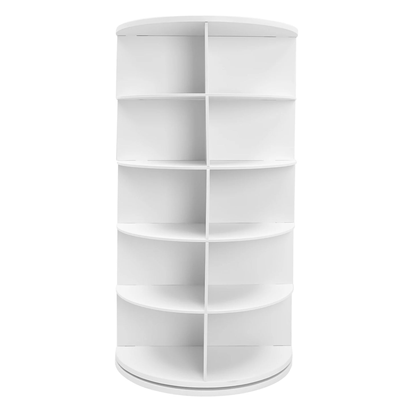 5 Tier 360 Degree Rotating Shoe Rack Organizer Space Saving