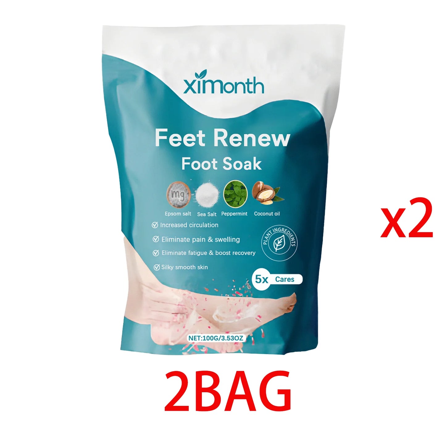 Foot Bath Salts Soak For Relaxation And Dead Skin Removal