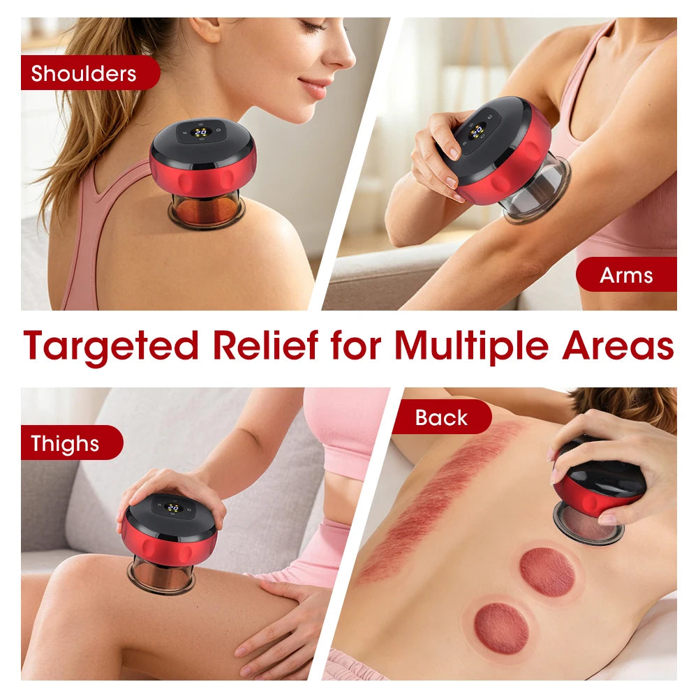 Rechargeable Smart Cupping Massager with Heat