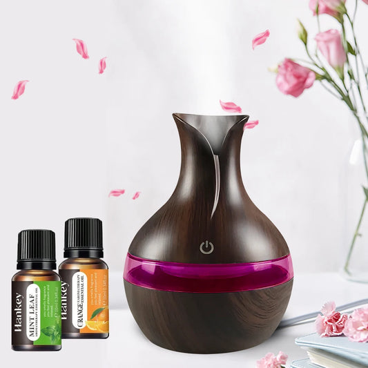 Mini USB Diffuser Air Humidifier with 7-Colors LED night light Aromatherapy Diffuser 300ml Cool Mist Maker for home bedroom