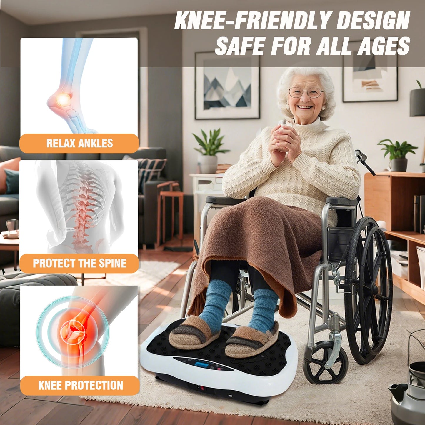 Full Body Vibration Platform Exercise Machine With Remote Control BT