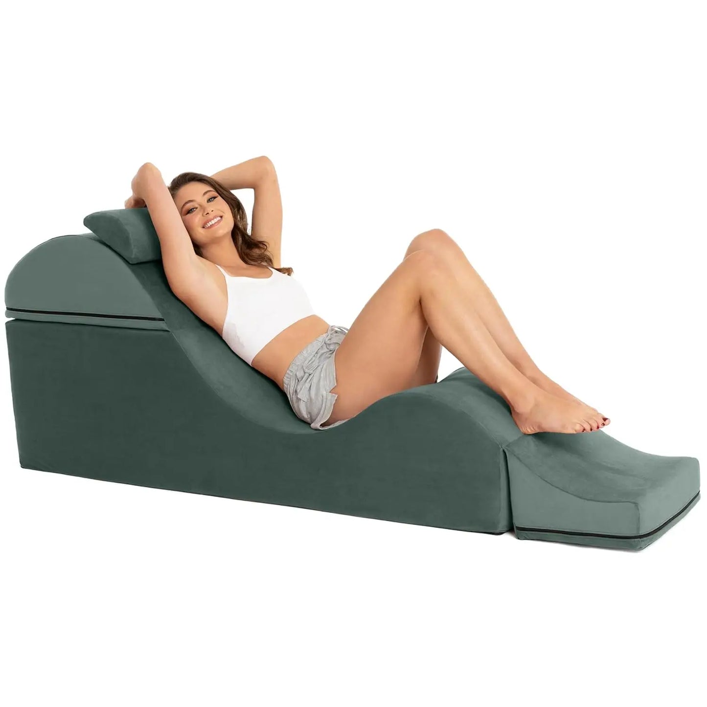 Convertible Yoga Bench Ottoman End Of Bed With Concealed Foldout