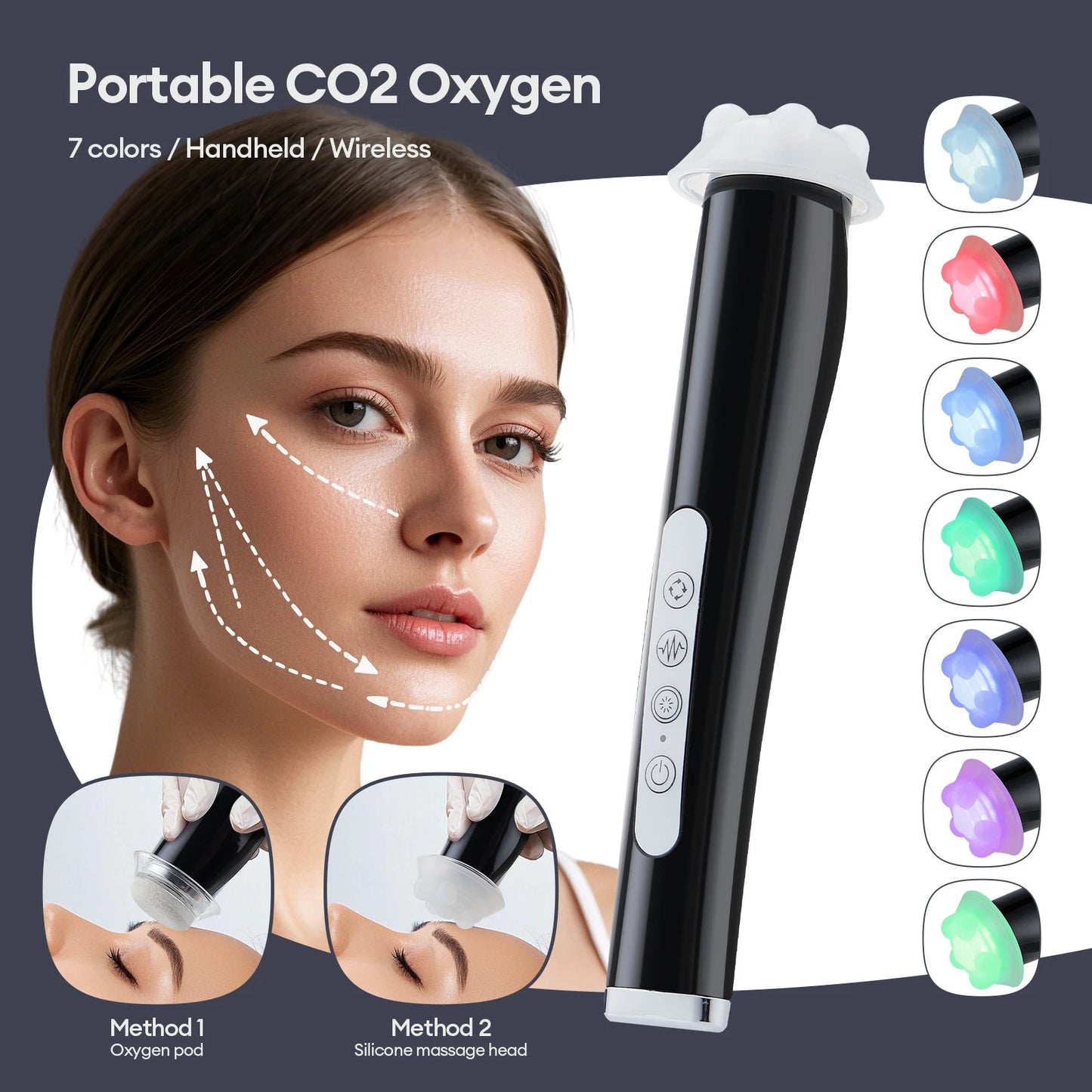 Foreverlily CO2 Oxygen Bubble Pen Beauty Tool For Skin Care