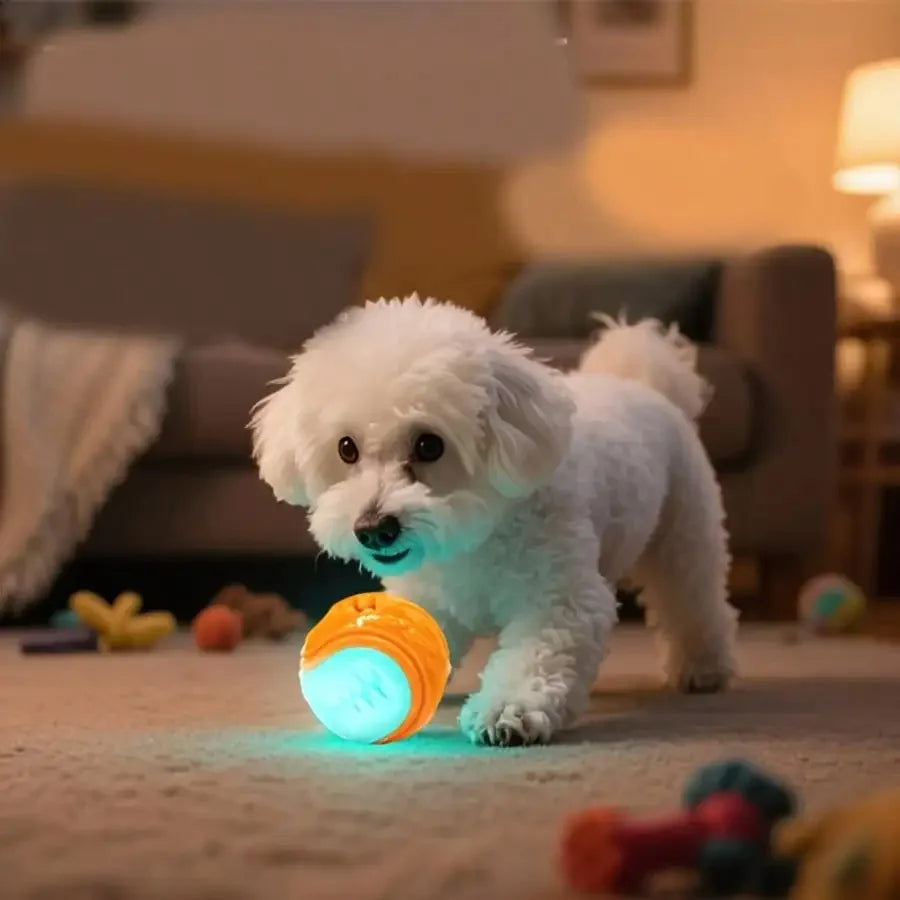 Dog Teeth Cleaning Chew Toy Glow In The Dark Treat Ball
