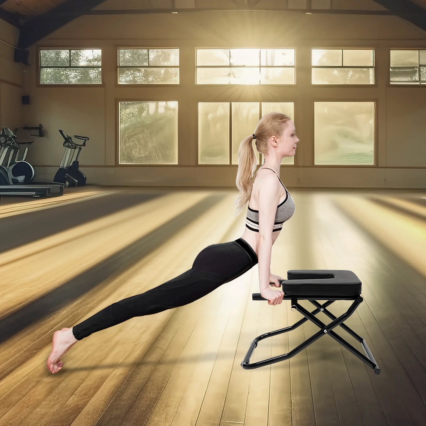 NEW Yoga Inversion Chair, Headstand Trainer for Practice Head Stand,Yoga Headstand Bench,  Shoulderstand and Strength Training