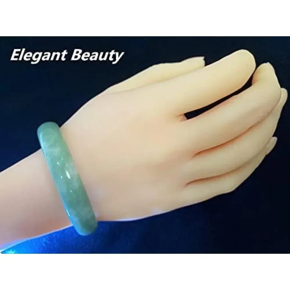 Natural Jade Bangle Bracelet For Women Classic Retro Chinese Style Certificate